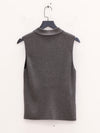 SWAYING 25 Early Autumn Zipper Lapel Cashmere Blend Vest SW-SW25PF1T15C3-HUI Gray